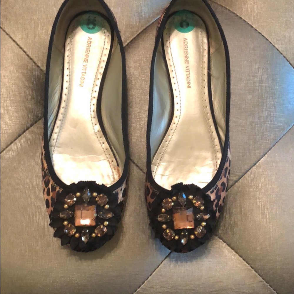 Animal print flats